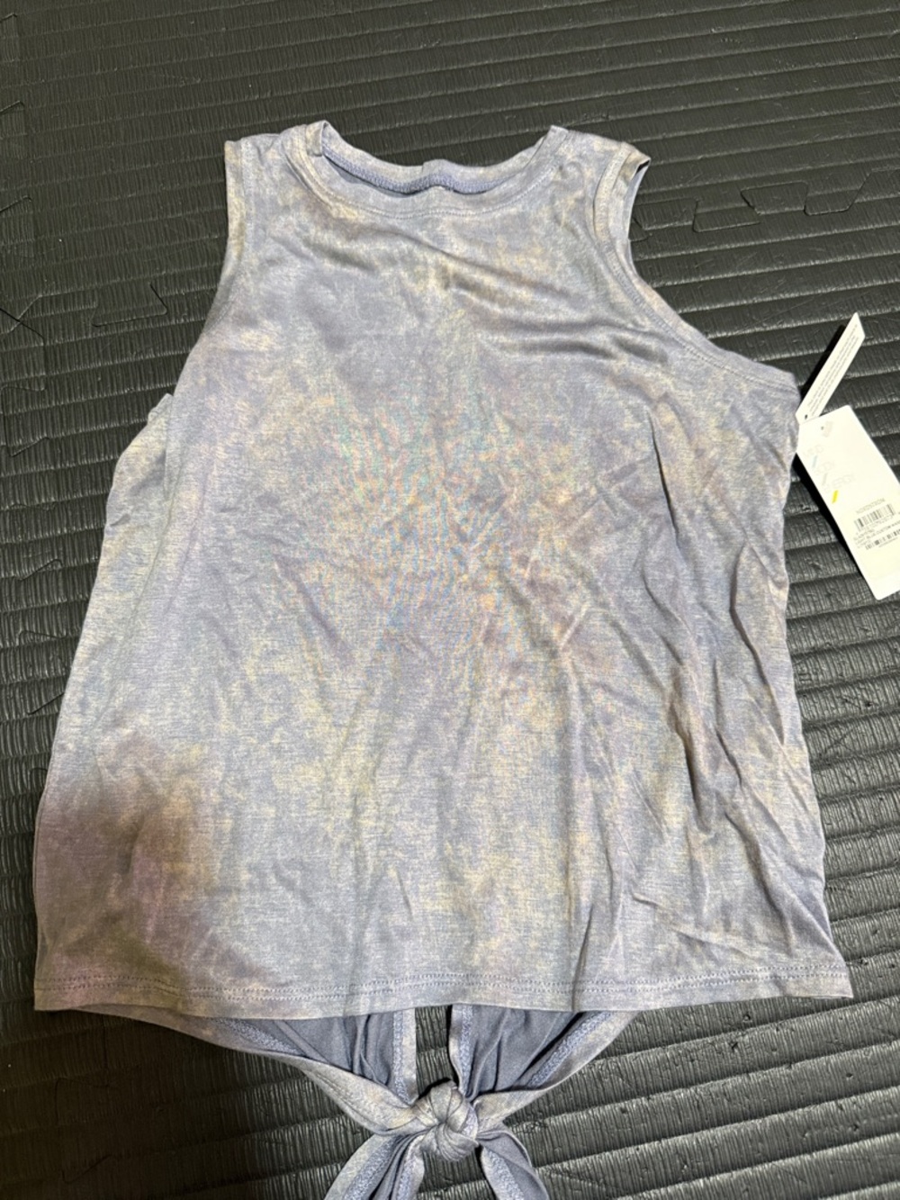 Zella Lavender Tie-Front Women's Tank Top